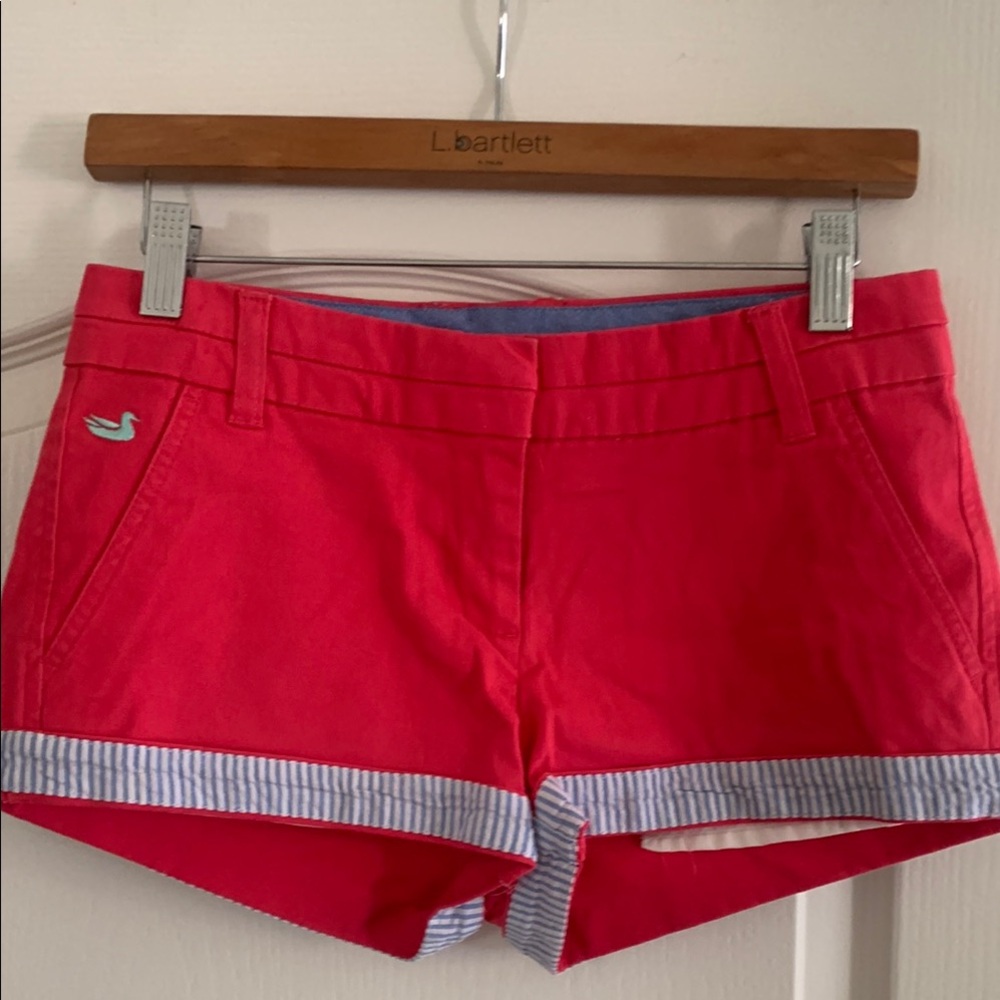 Southern Marsh Red Jean Shorts Nautical Style